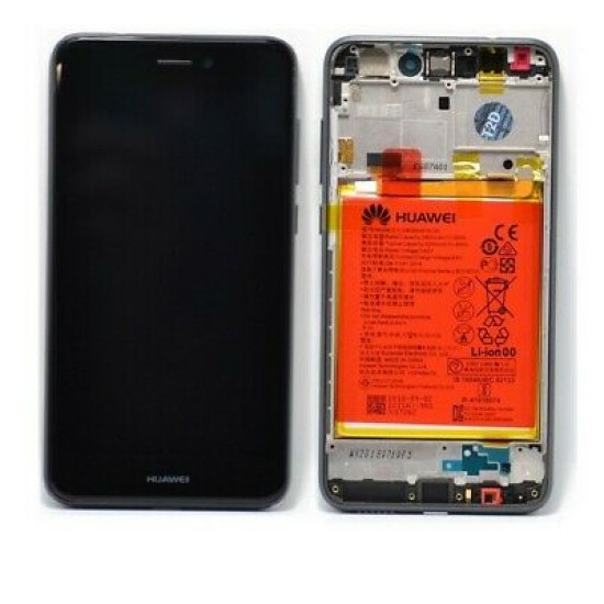 TOUCH+DISPLAY+FRAME WITH BATTERY HUAWEI P8 LITE 2017 BLACK (SERVICE PACK (02351DPH/02351VBT) TOUCH+DISPLAY+FRAME WITH BATTERY HUAWEI P8 LITE 2017 BLACK (SERVICE PACK (02351DPH/02351VBT)
